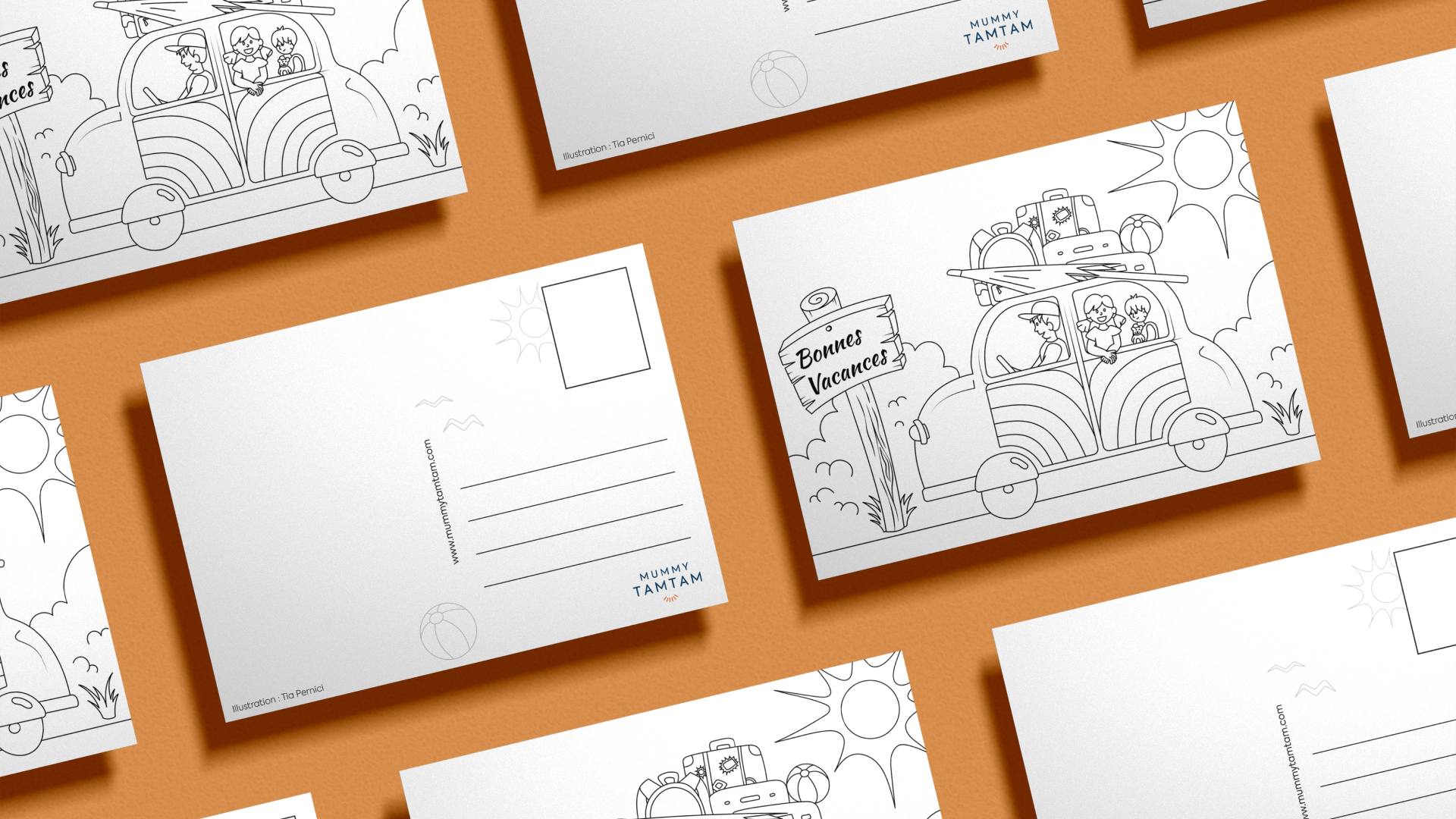 carte postale voyage